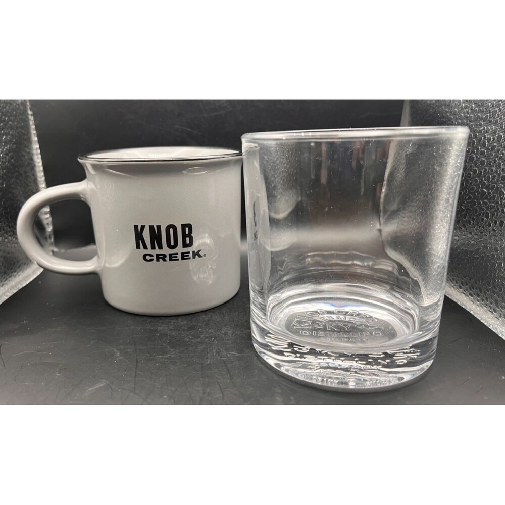 Knob Creek Bourbon Distillery Coffee Mug & Glass Set of 2 Kentucky